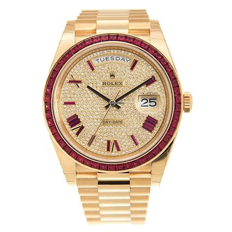 rolex day date 40 ruby